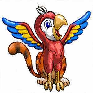 Griffie, the 21st-Century Griffin facing right