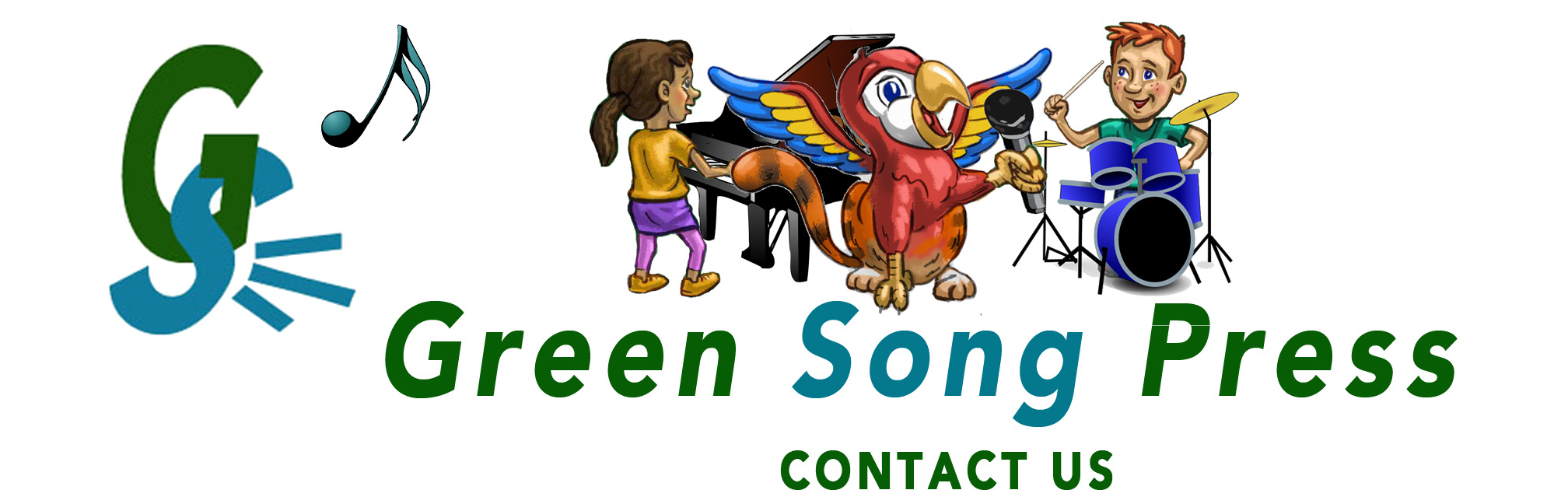 Green Song Press site header